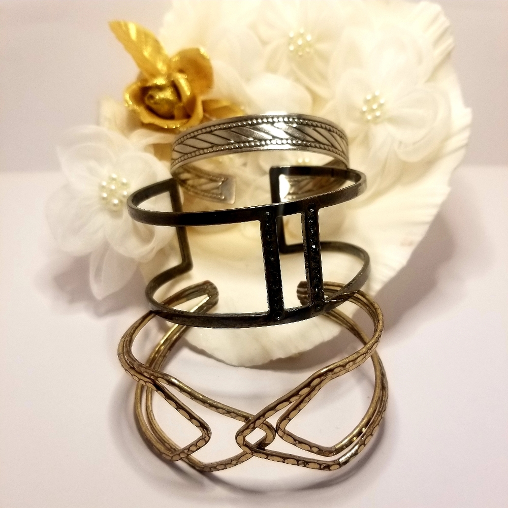 3 Cuff Bracelets - Picture 2 of 2